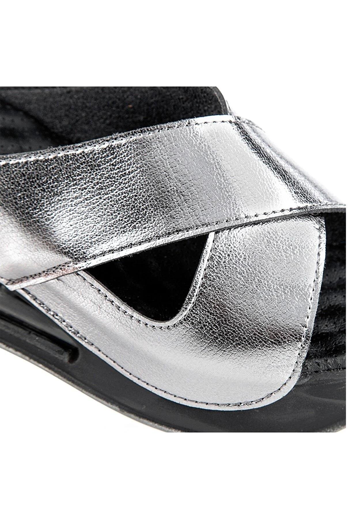 31210 Penelope Anatomik Air Max Taban Kadın Terlik Platin