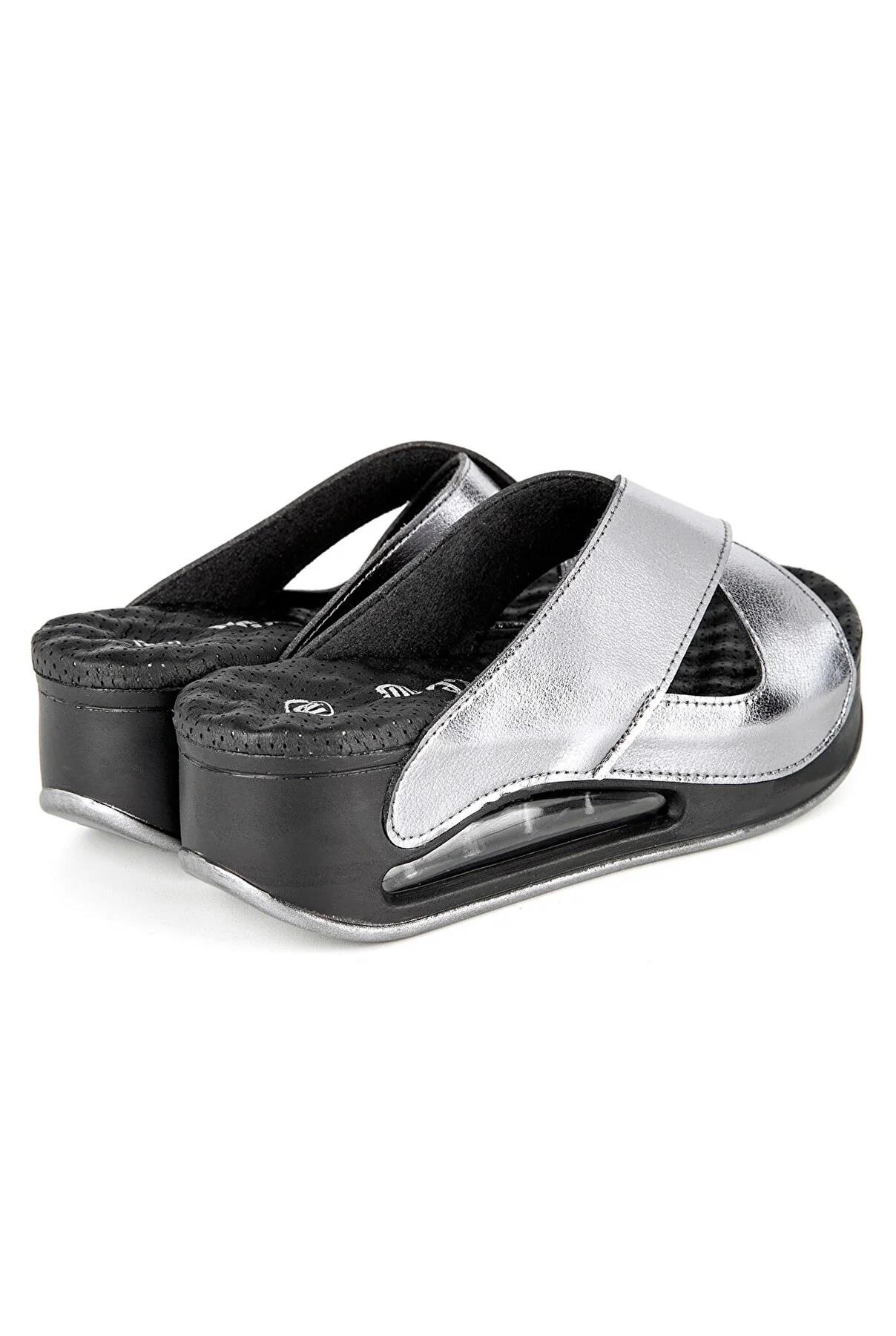 31210 Penelope Anatomik Air Max Taban Kadın Terlik Platin