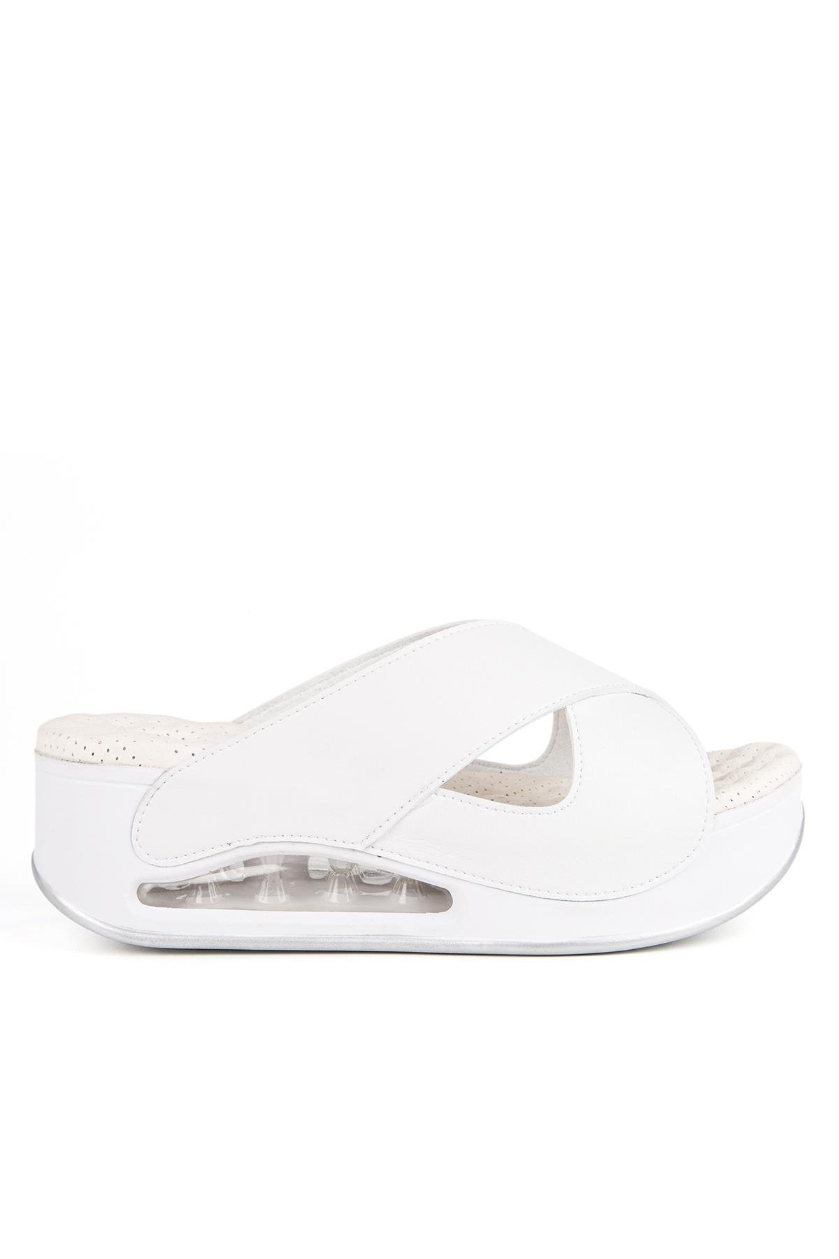 31210 Penelope Anatomik Air Max Taban Kadın Terlik Beyaz