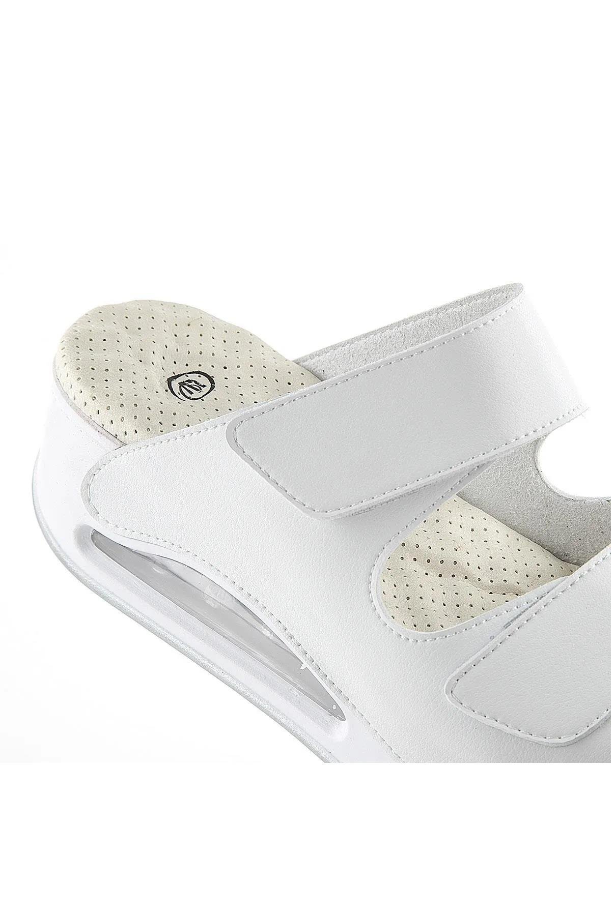 33202 Eos Anatomik Air Max Tabanlı Kadın Terlik  Beyaz