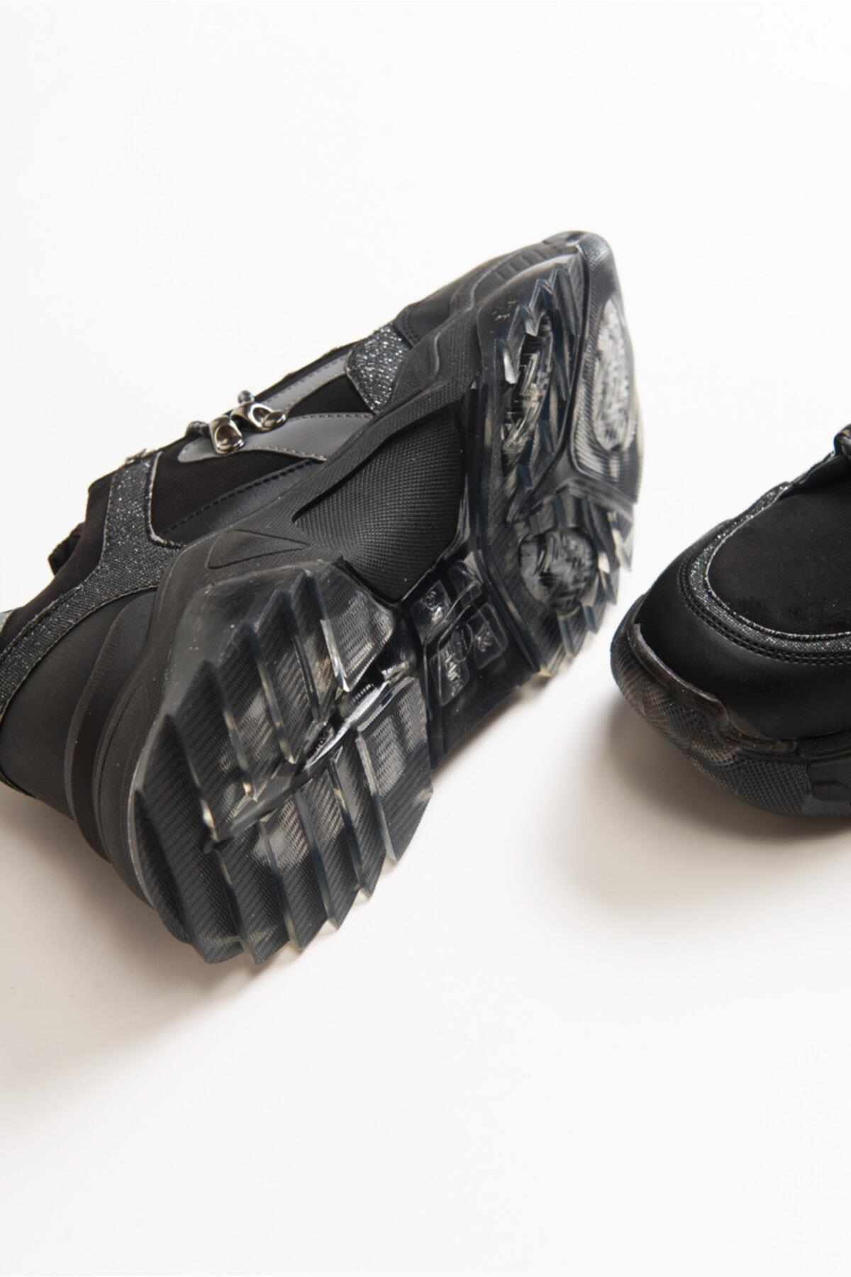 65136 Kadın Sneaker Fashıon Spor Ayakkabı Siyah