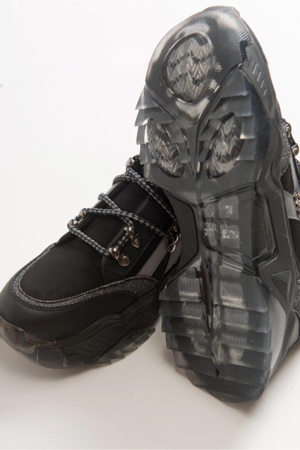 65136 Kadın Sneaker Fashıon Spor Ayakkabı Siyah
