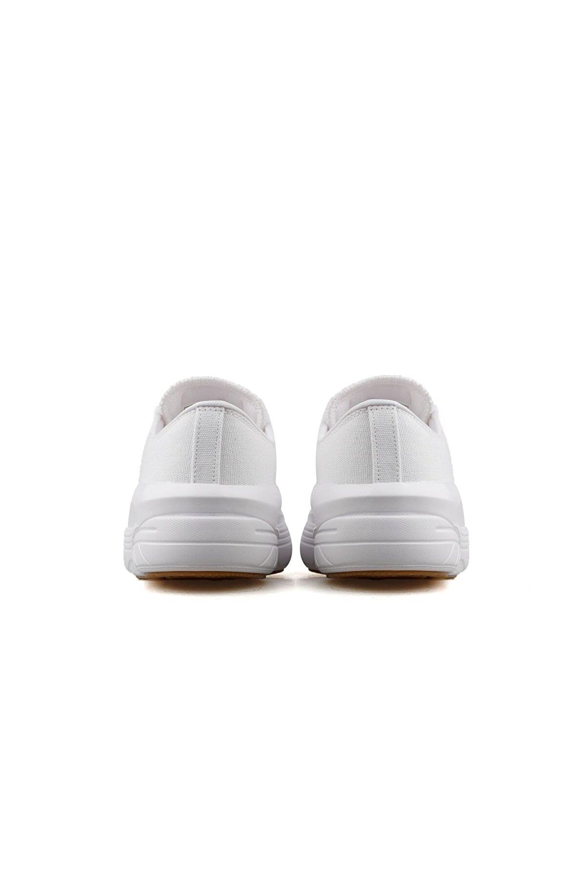 G.Cleme Unisex Günlük Sneaker Spor Ayakkabı Beyaz