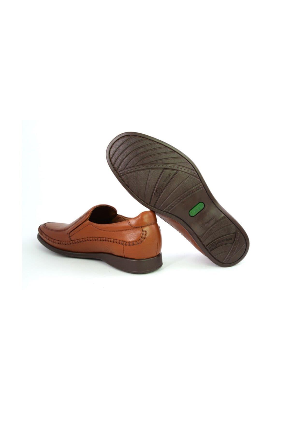 M10601 Hakiki Deri Erkek Comfort Ayakkabı Taba