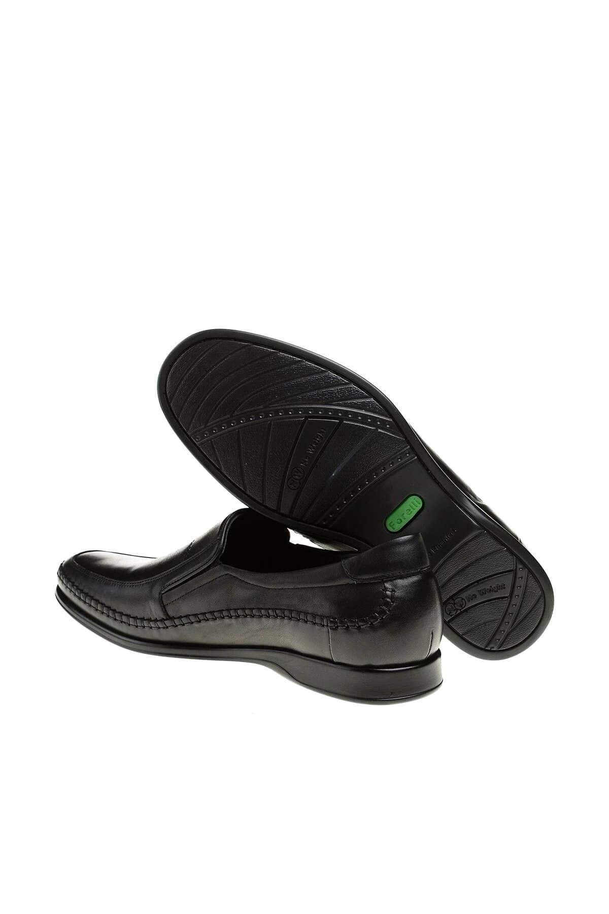 M10601 Hakiki Deri Erkek Comfort Ayakkabı Siyah