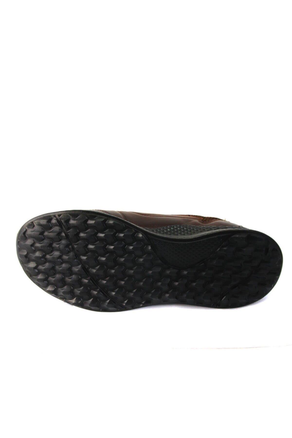 M47906 Hakiki Deri Erkek Comfort Spor Ayakkabı Taba