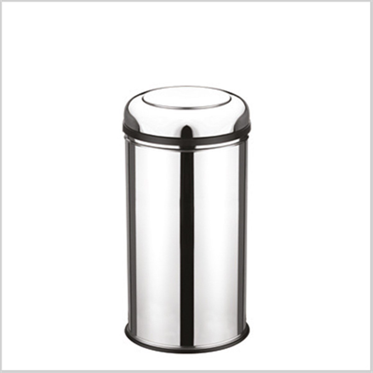 DÖNER KAPAKLI KROM ÇÖP KOVASI