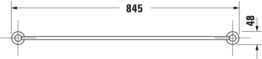 DURAVİT D-CODE HAVLU ASKISI 80CM 0099231000