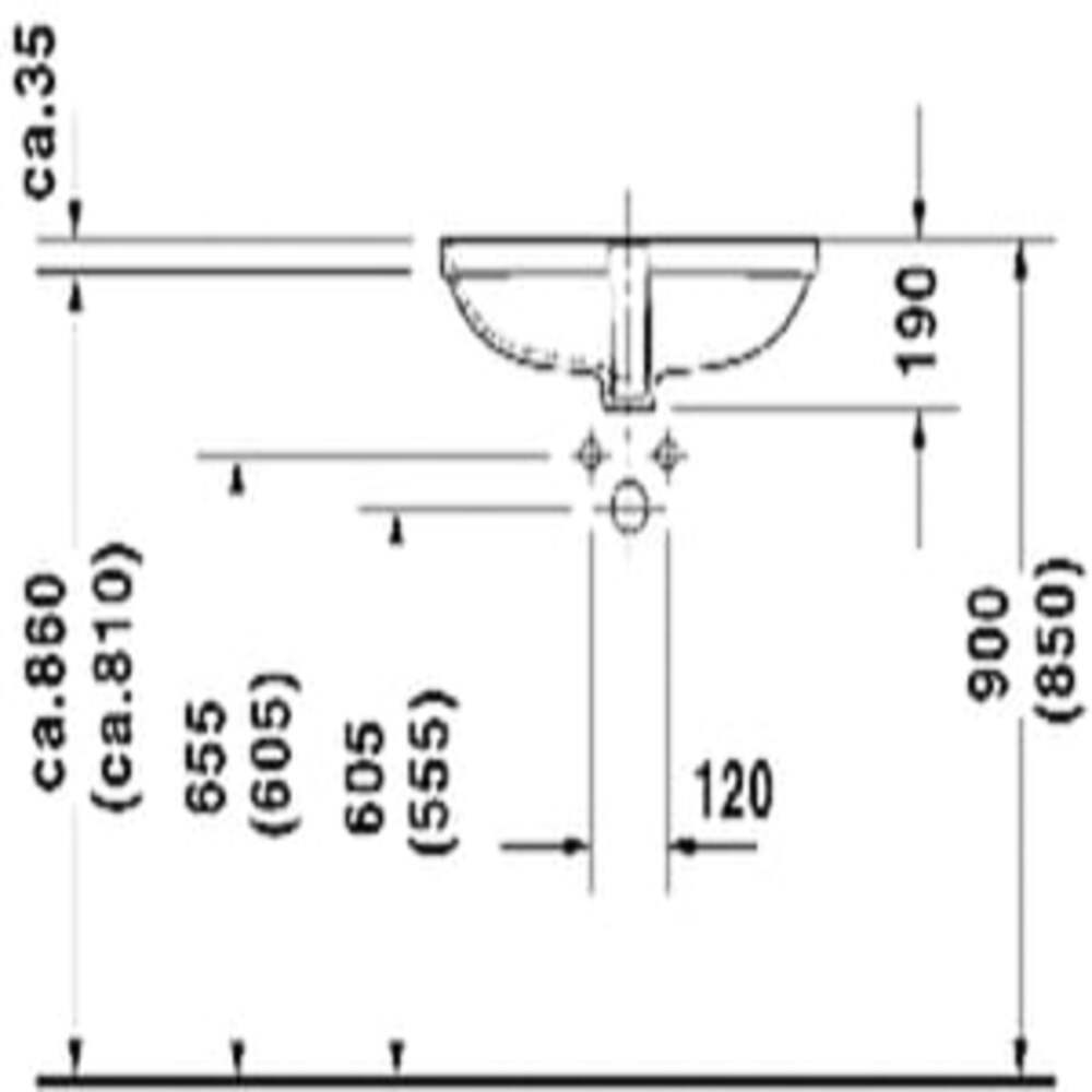 DURAVİT D-CODE HİLTON LAVABO