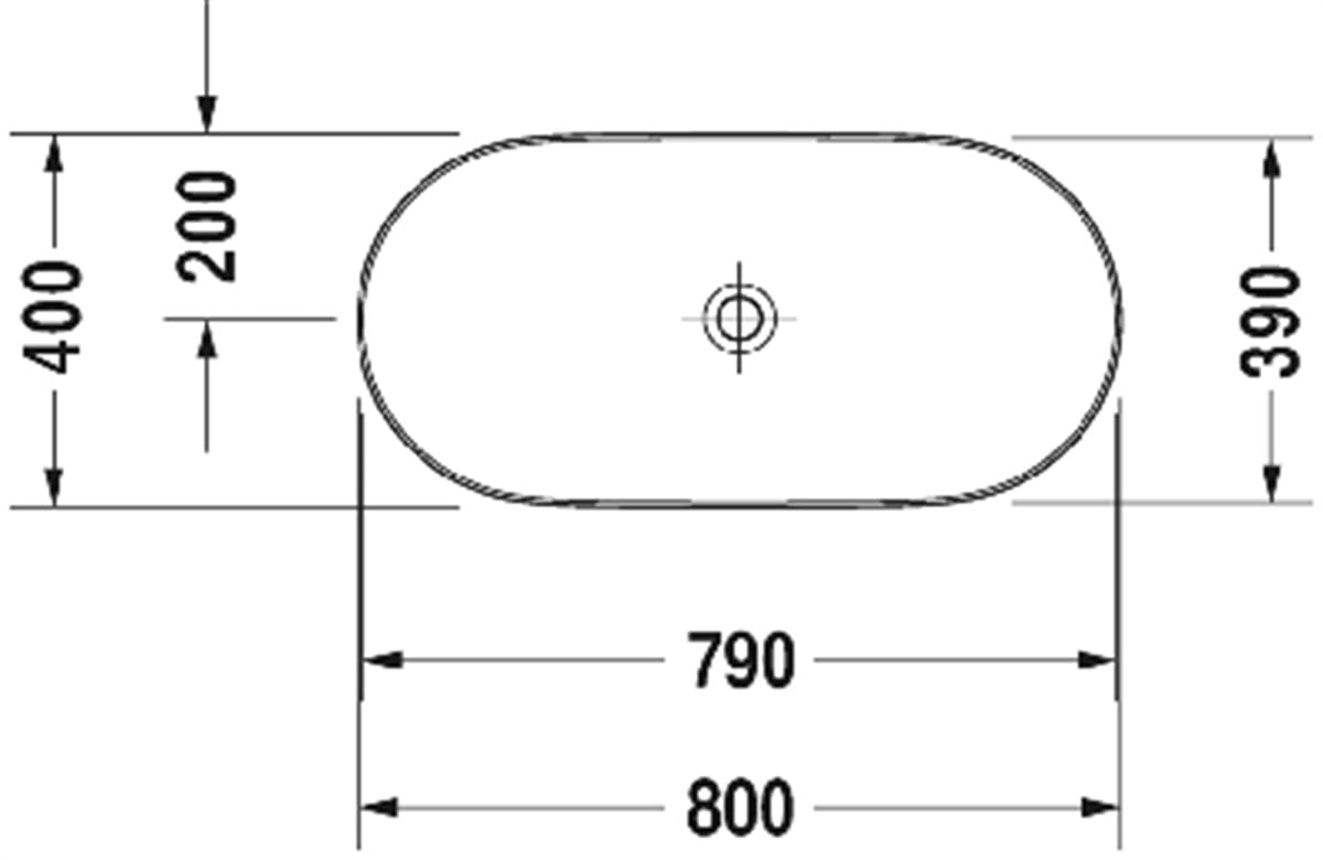 DURAVİT LUV 80cm TEZGAH ÜSTÜ LAVABO