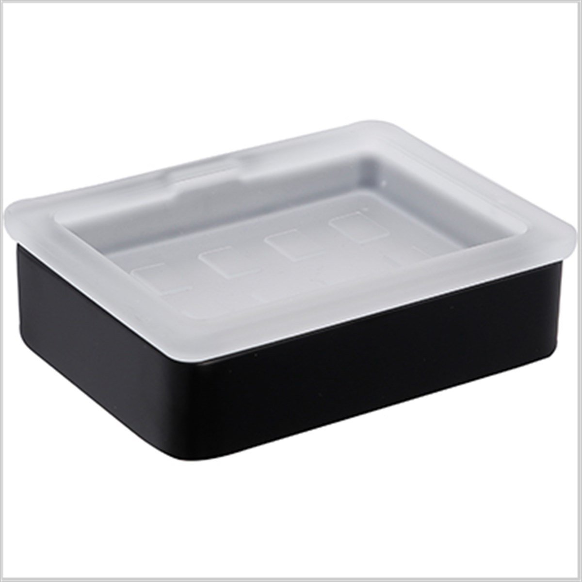 FLOWER BUZLU CAM HAZNELİ SABUNLUK