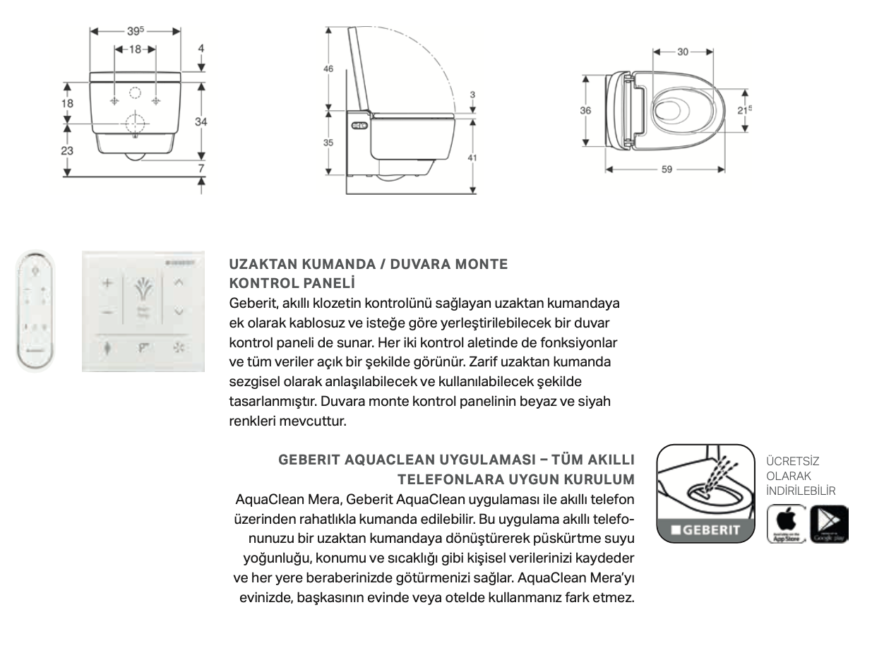 GEBERİT AQUACLEAN MERA COMFORT