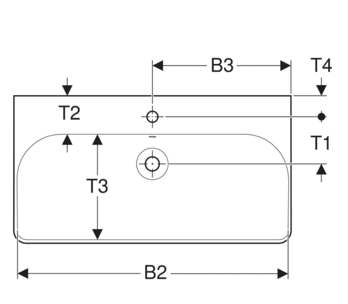 GEBERİT ETAJERLİ LAVABO 75 CM