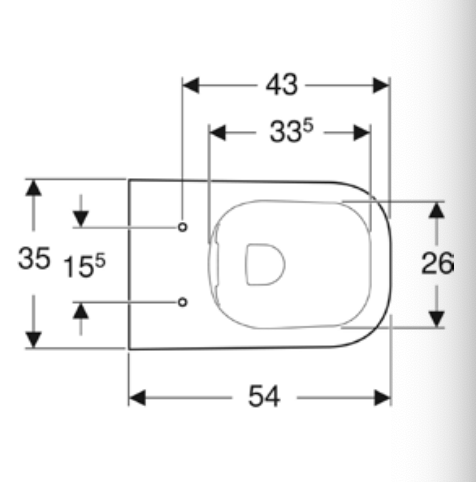 GEBERİT SMYLE SQUARE RİMFREE ASMA KLOZET SET