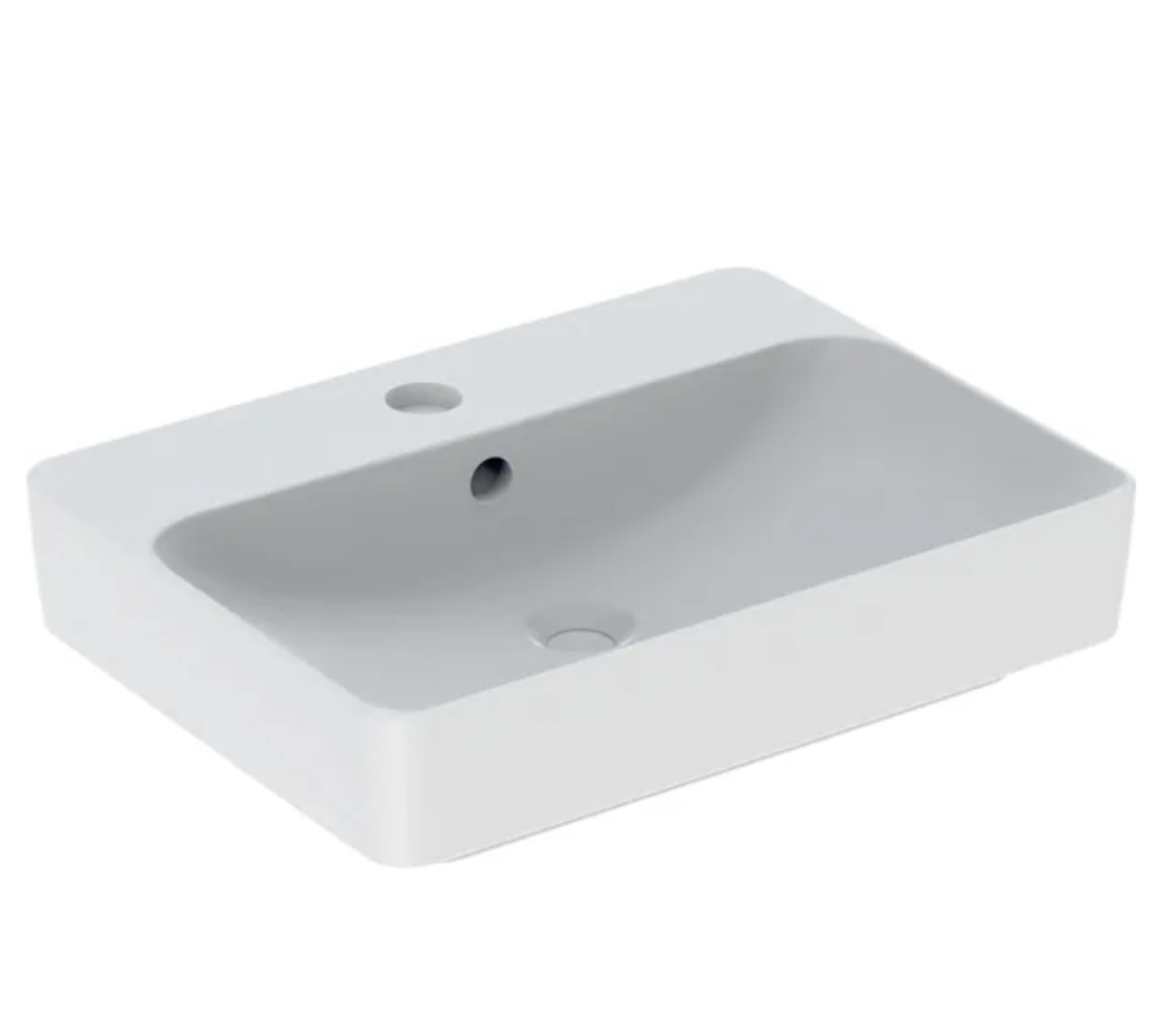GEBERİT VARİFORM DİKDÖRTGEN BATARUA BANKLI ÇANAK LAVABO
