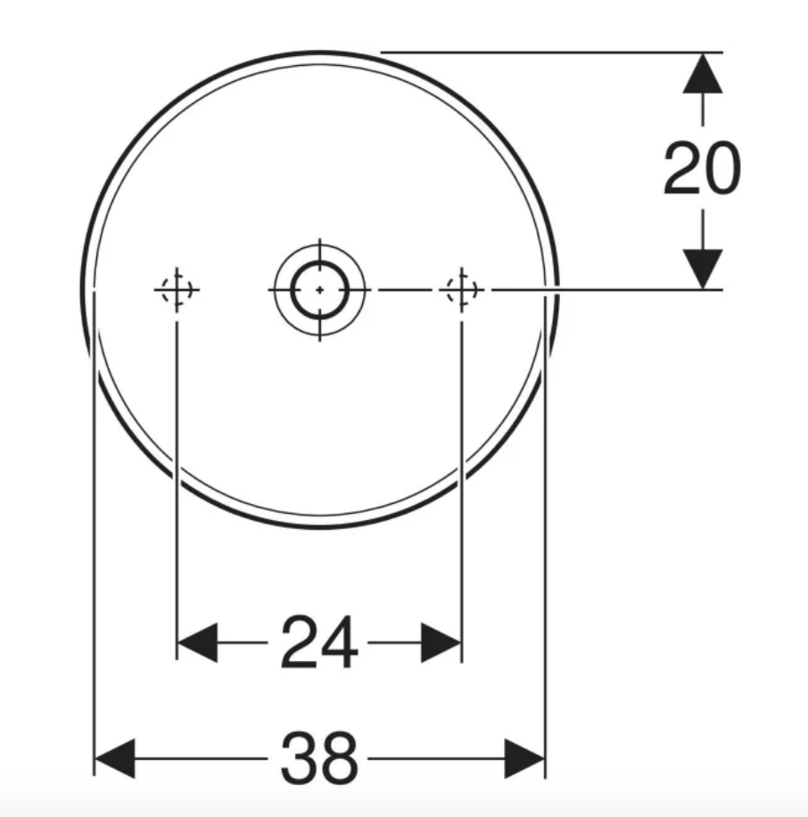 GEBERİT VARİFORM YUVARLAK ÇANAK LAVABO