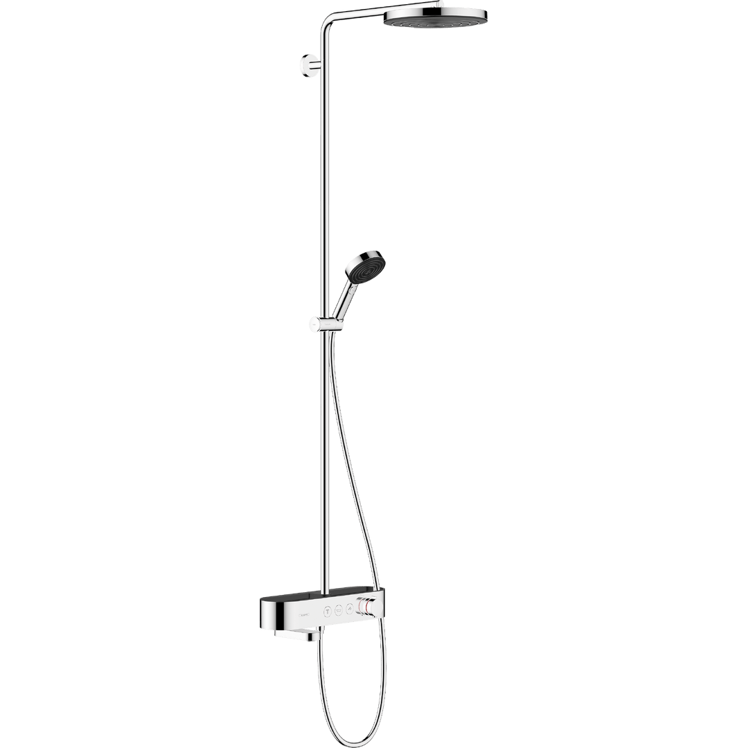 HANSGROHE Pulsify S Duş kolonu 260 1jet, banyo termostatı ShowerTablet 400 ile