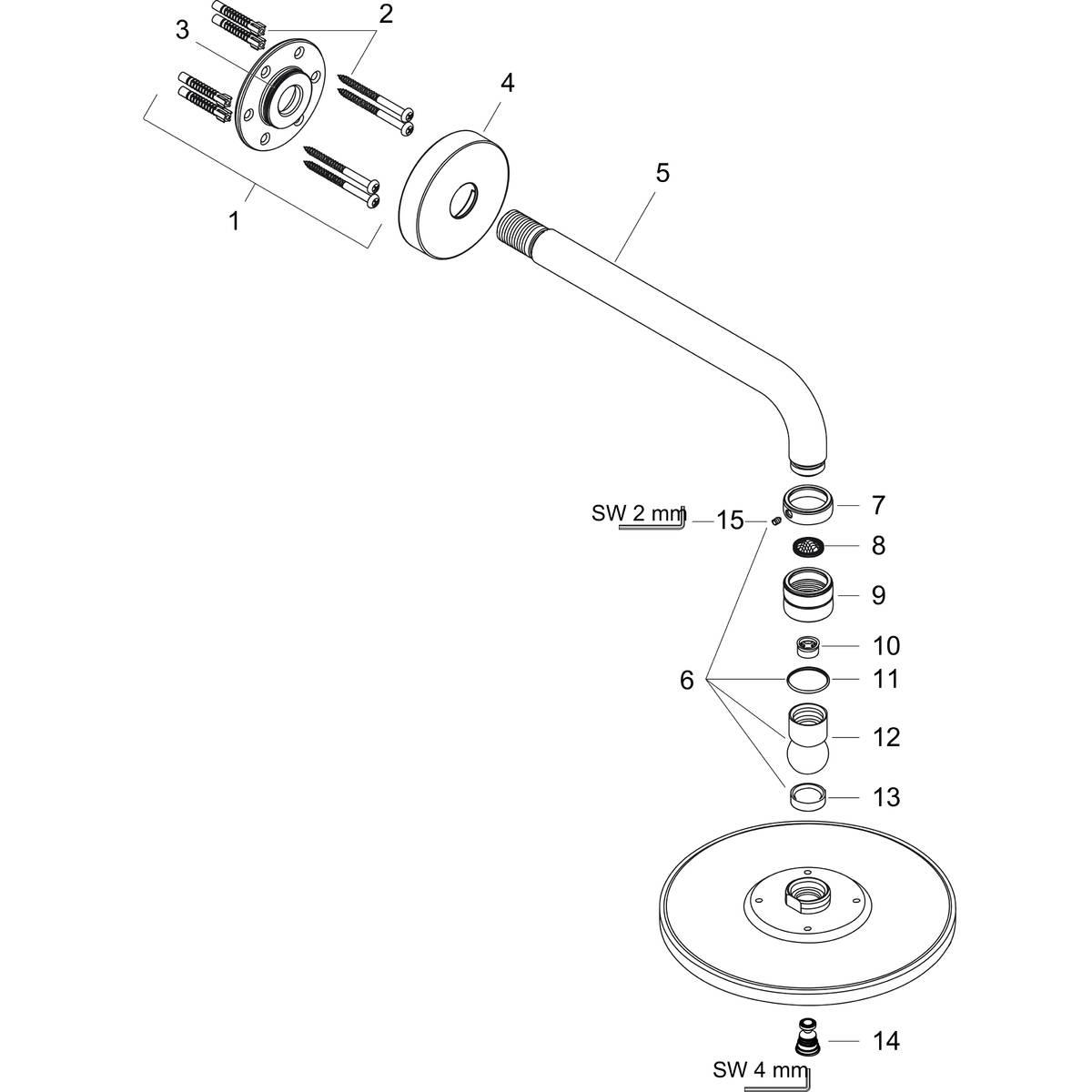 HANSGROHE RAINDANCE S TEPE DUSU 240 1 JET