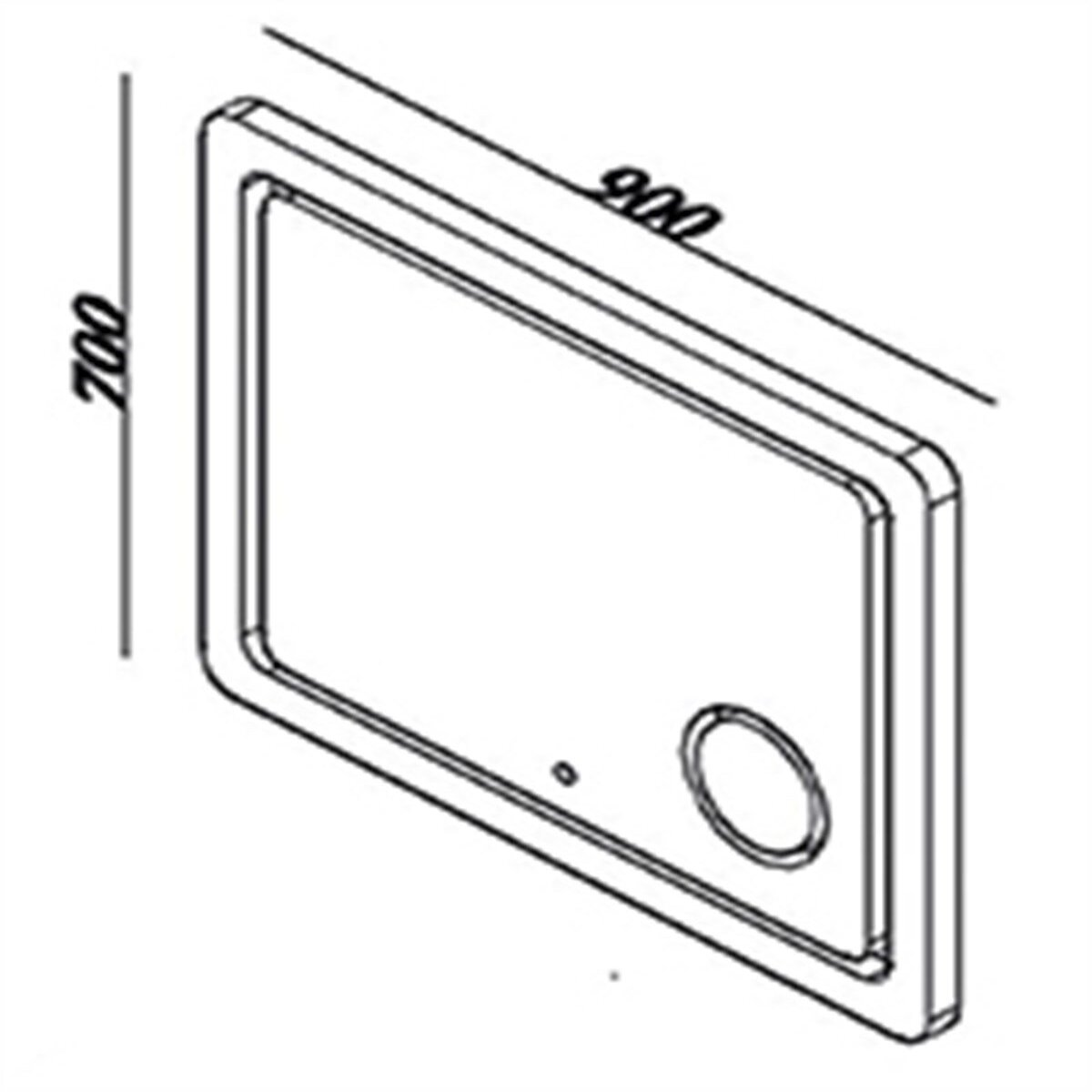 LİNE ART ASOS BÜYÜTEÇLİ BANYO AYNASI