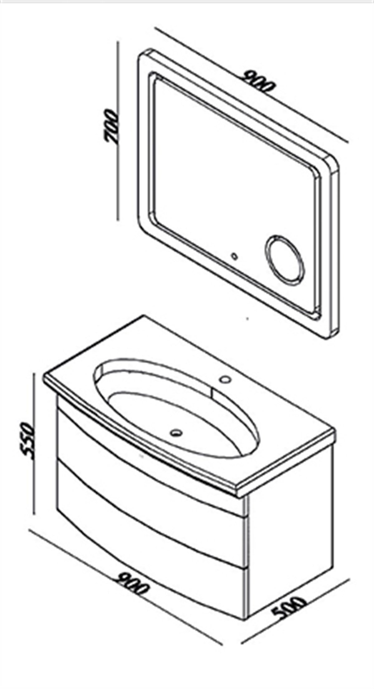 LİNE ART ASOS910 SET BANYO MOBİLYALARI