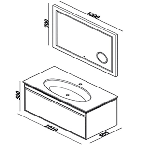 LİNE ART İCON1010 TAKIM BANYO MOBİLYALARI
