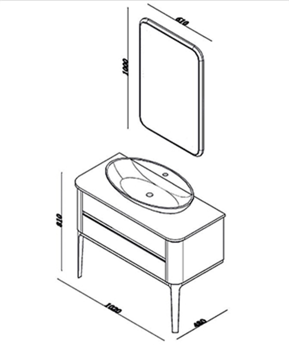 LİNE ART LA VİE1000 KOMBİN BANYO MOBİLYALARI