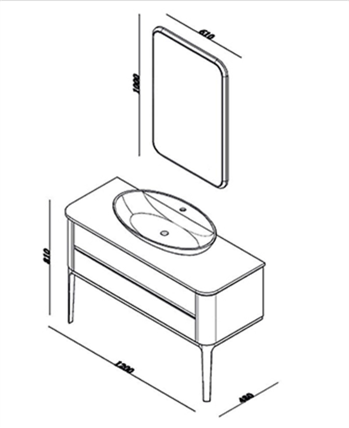 LİNE ART LA VİE1200 KOMBİN BANYO MOBİLYALARI