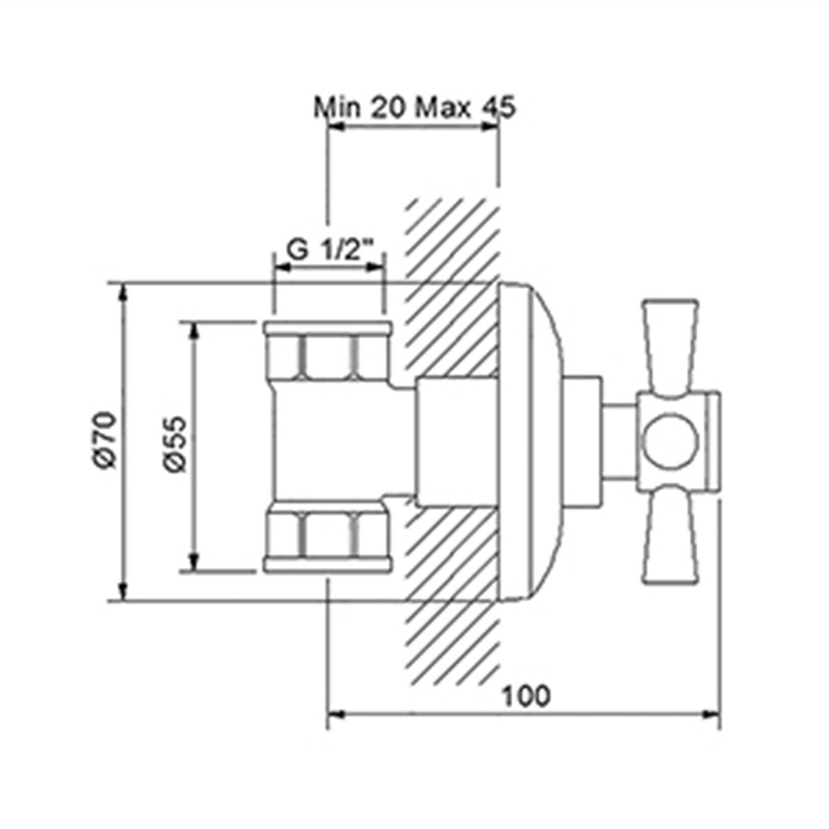 NEWARC PLUS KROM STOP VALF