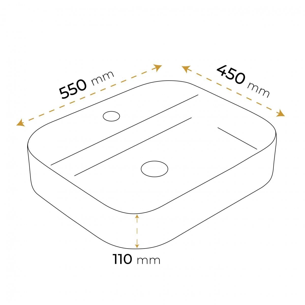 Paluci Anka Matt Black Çanak Lavabo