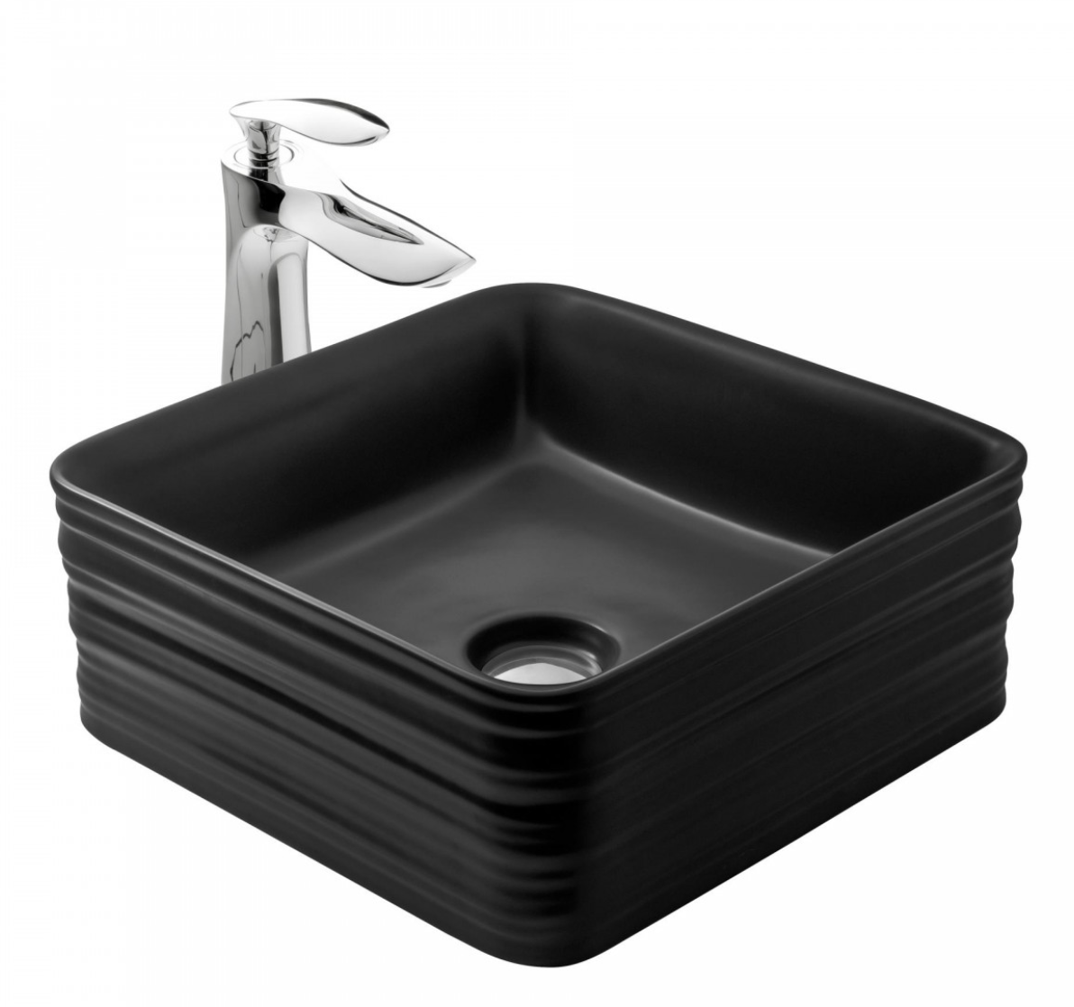 Paluci Arte Black Kare Lavabo