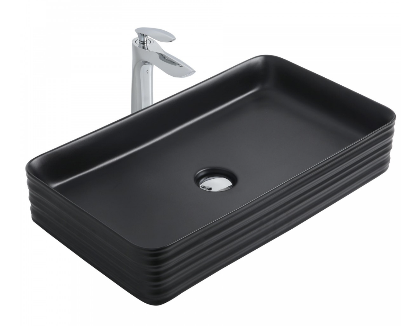 Paluci Arte Plus Black Dikdörtgen Lavabo