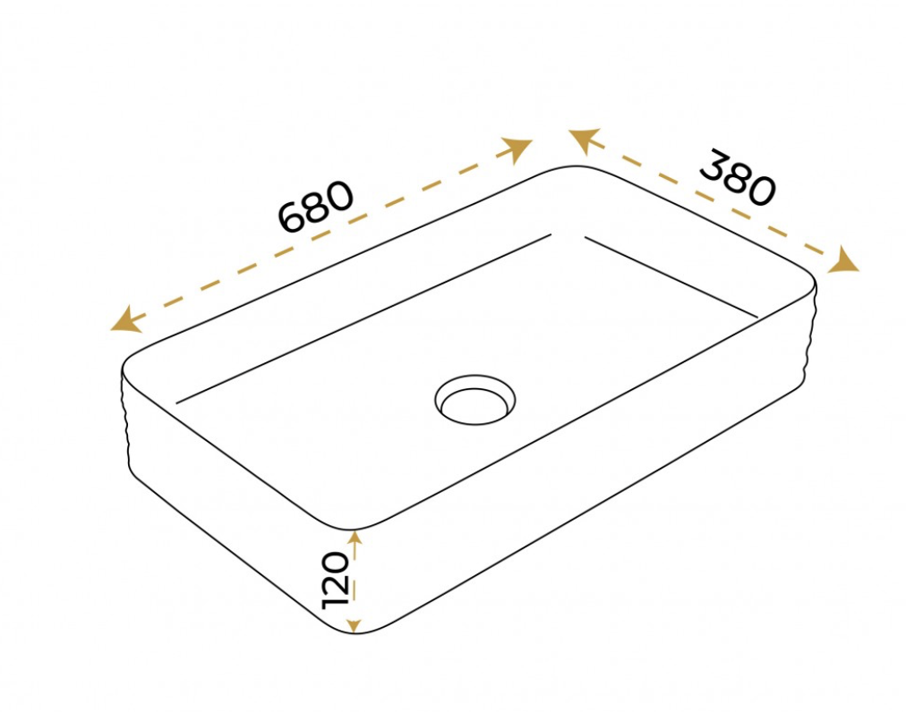 Paluci Arte Plus White Dikdörtgen Lavabo