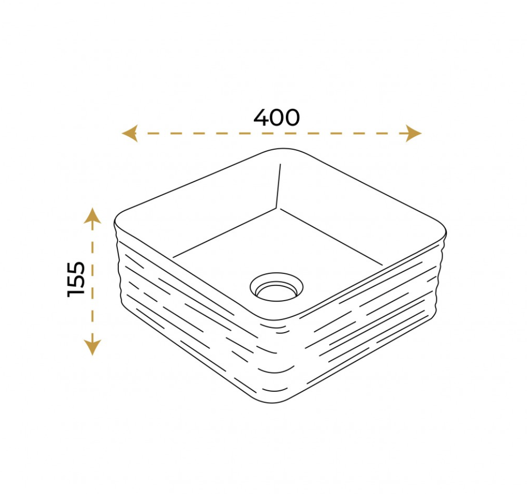 Paluci Arte White Kare Lavabo