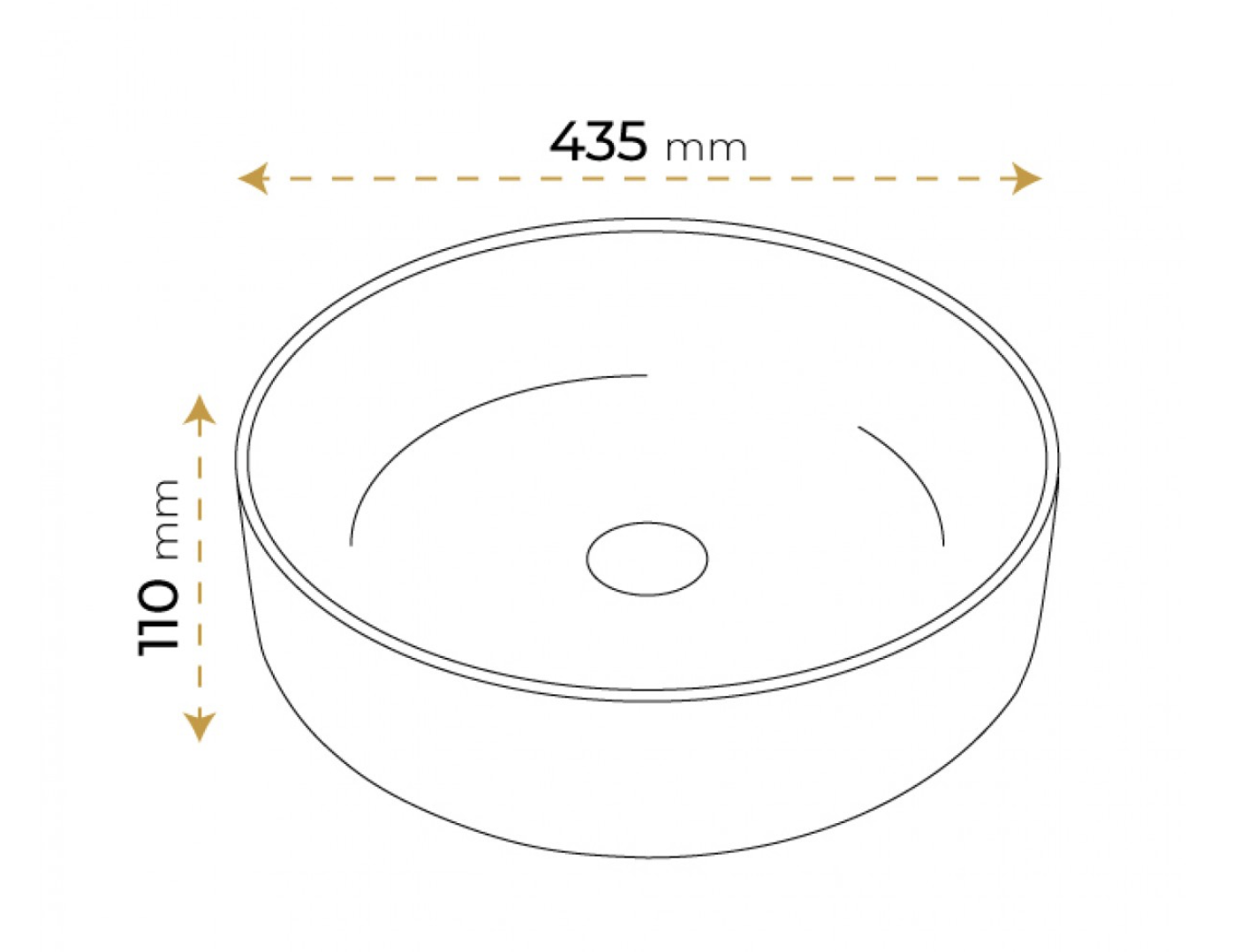 Paluci Calvin Black Çanak Lavabo