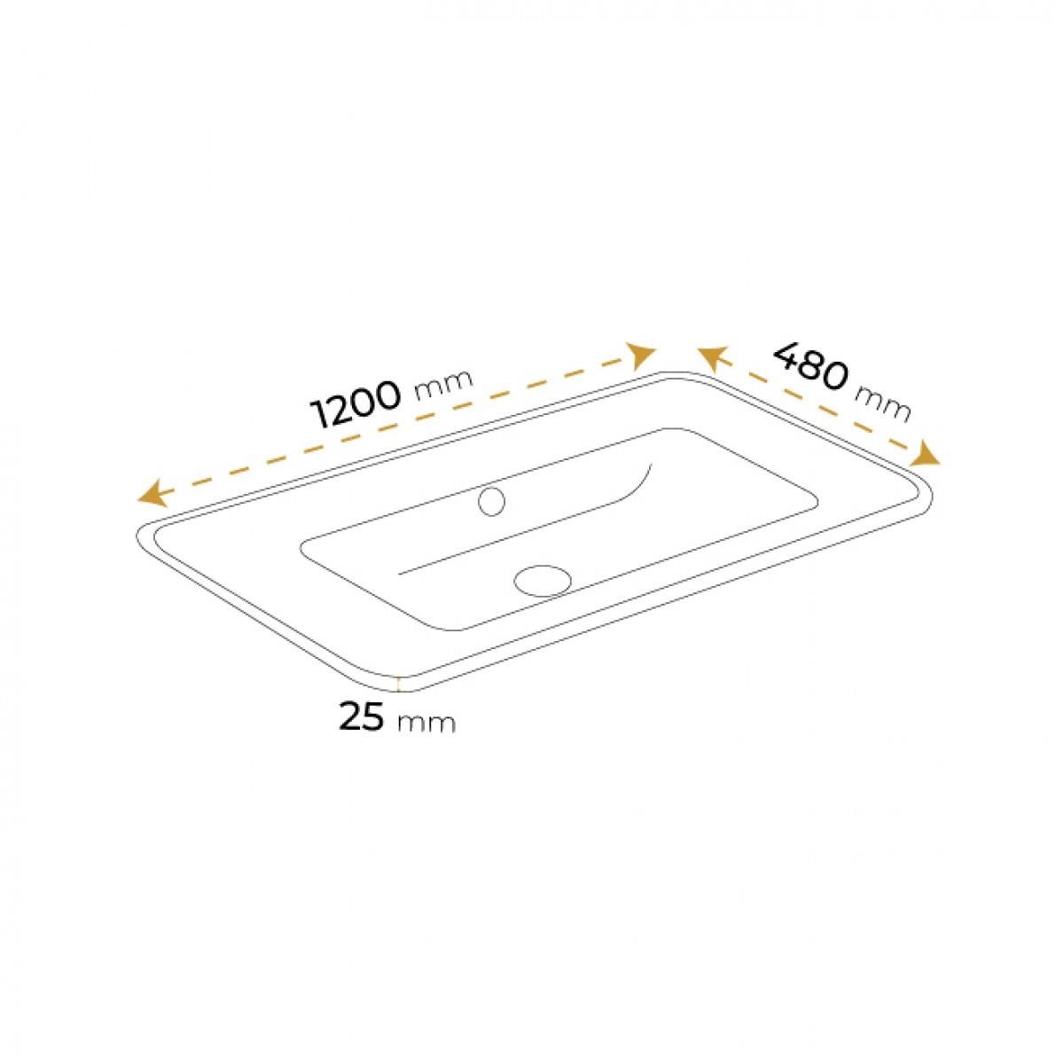 Paluci Carla White Etajerli Lavabo 120