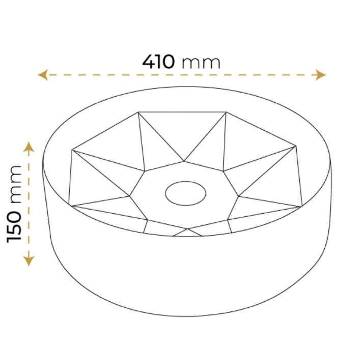 Paluci Diamond Plus Black Çanak Lavabo