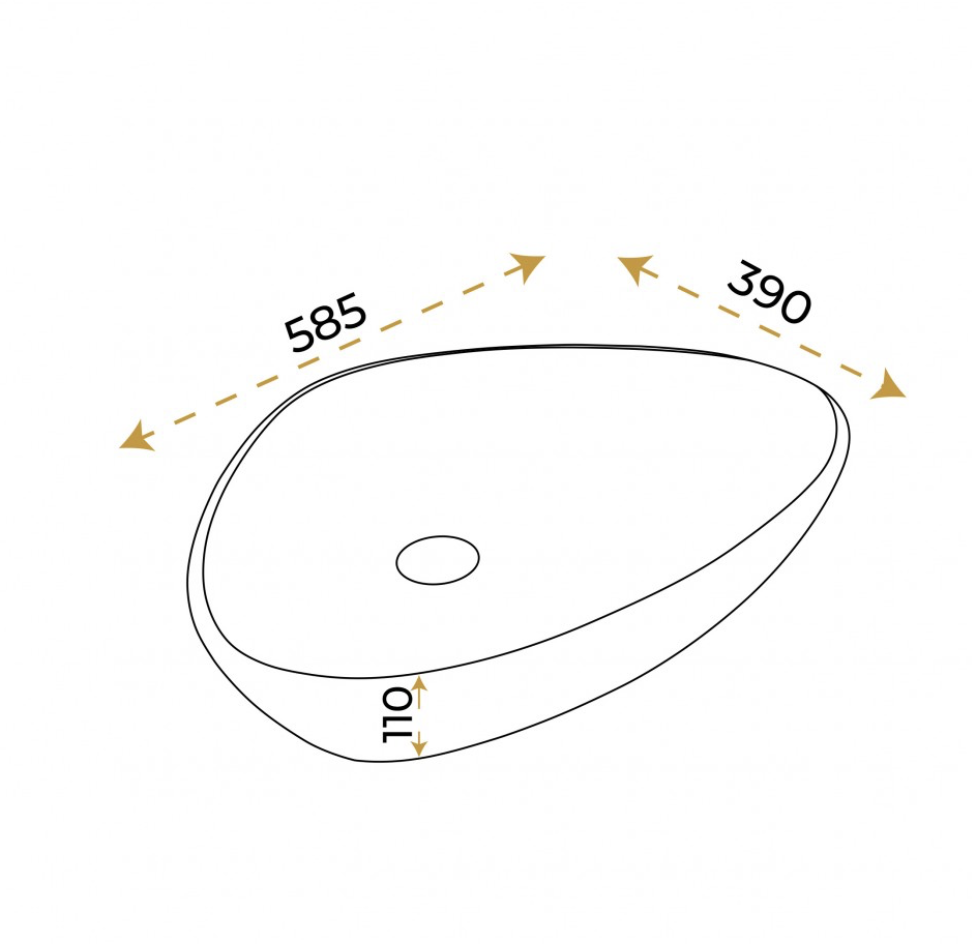 Paluci Doğa Green Matt Çanak Lavabo