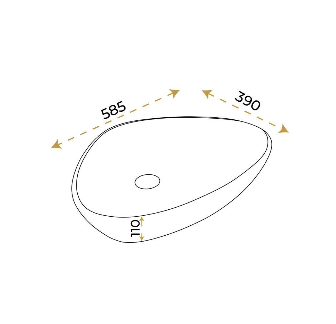 Paluci Doğa Matt Black Çanak Lavabo