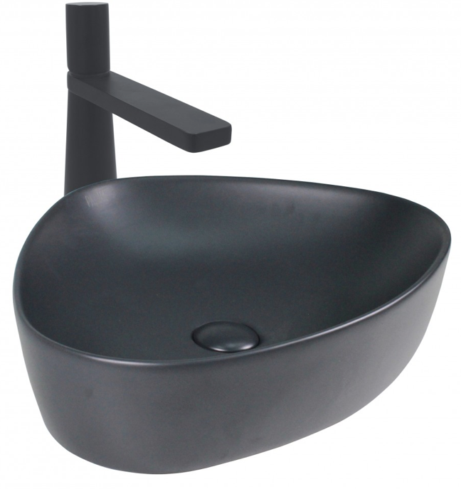 Paluci Doğa Multi Matt Black Çanak Lavabo