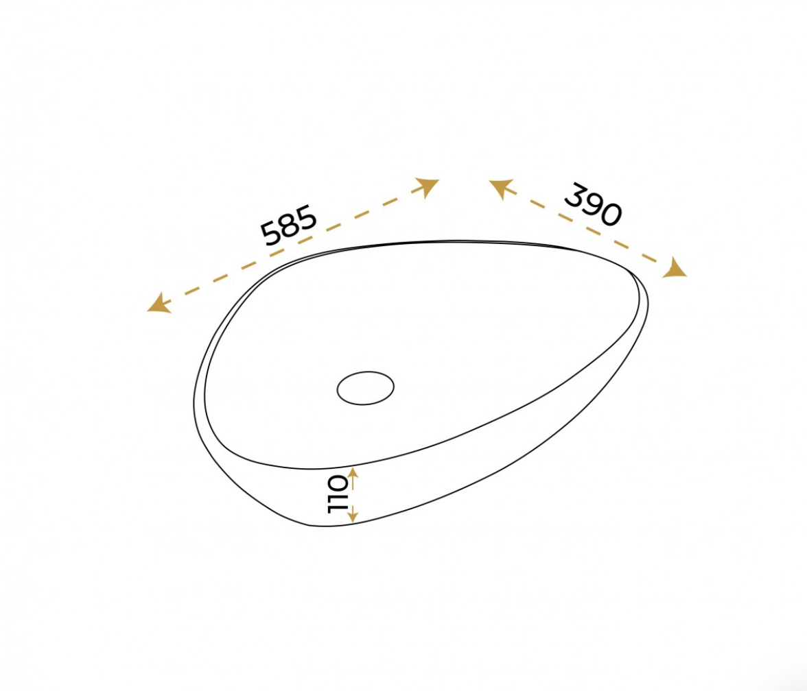 Paluci Doğa Star Mermer Desen Lavabo