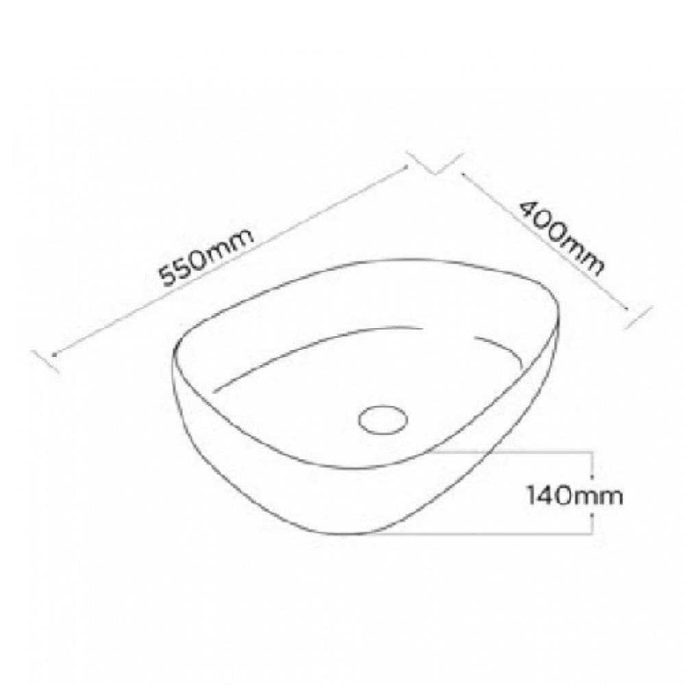 Paluci Duru Matt Black Çanak Lavabo