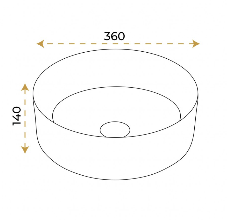 Paluci Helen Straight White Black Lavabo