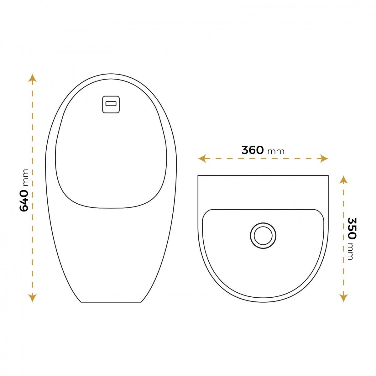 Paluci İmola Black Pisuvar