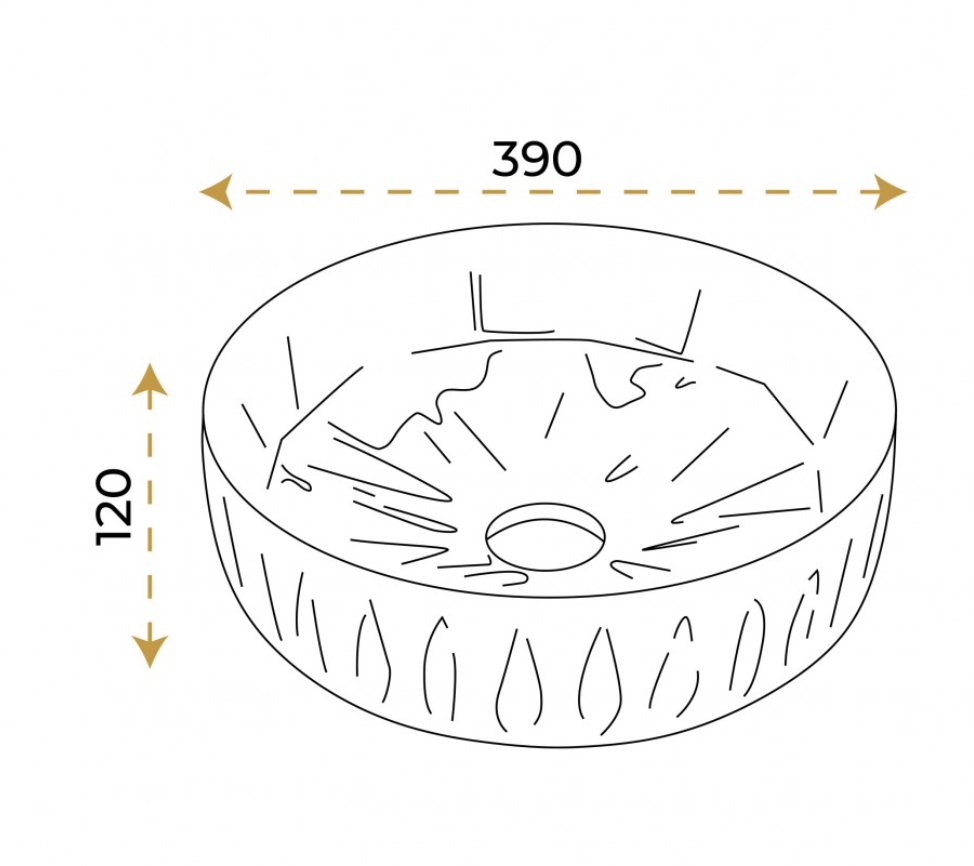 Paluci İstanbul Rose Gold Lavabo