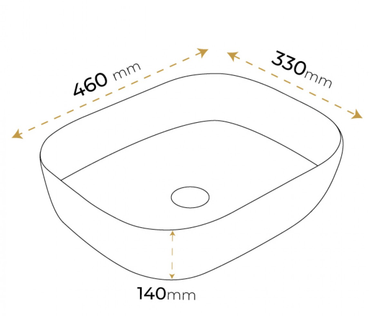 Paluci Jasmine Gold Lavabo