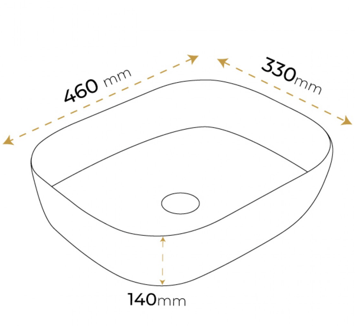 Paluci Jasmine Leopar Rose Gold Lavabo