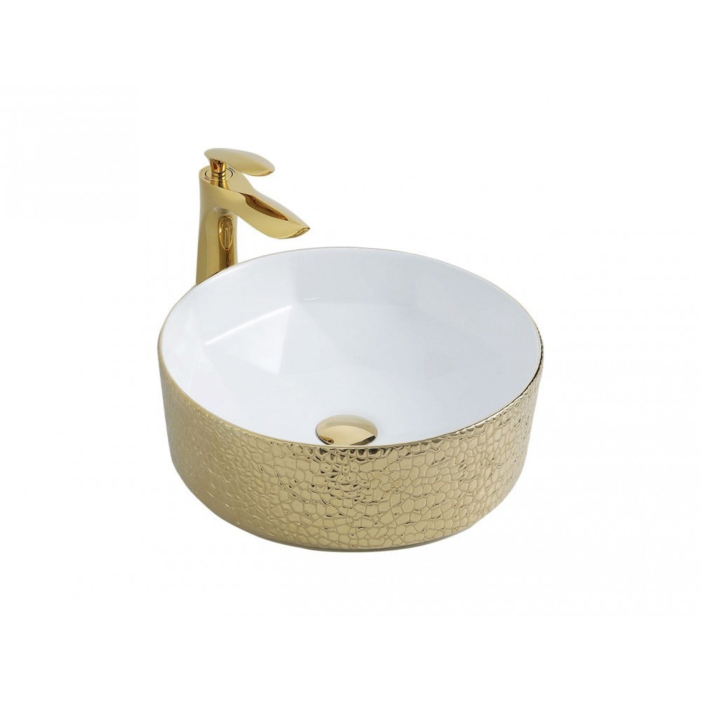 Paluci Melissa Leopar Silver -Gold Lavabo