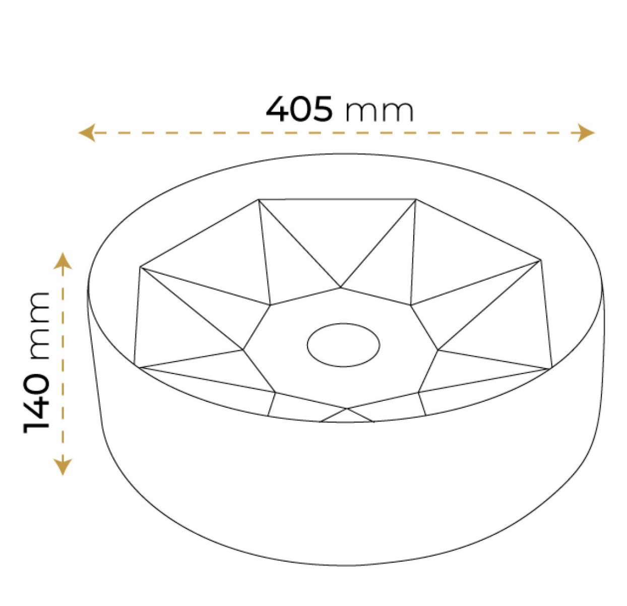 Paluci Melissa Rose Gold Lavabo