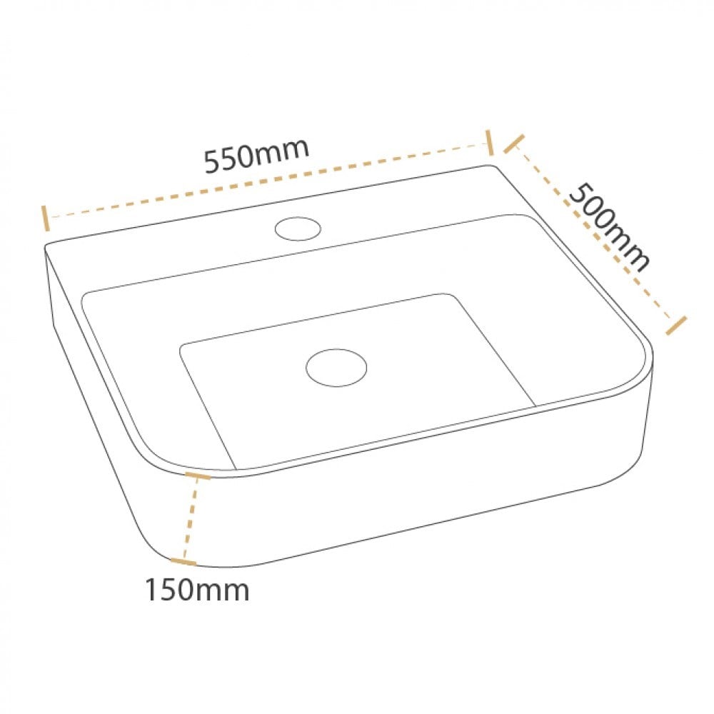 Paluci Mia Matt Black Çanak Lavabo