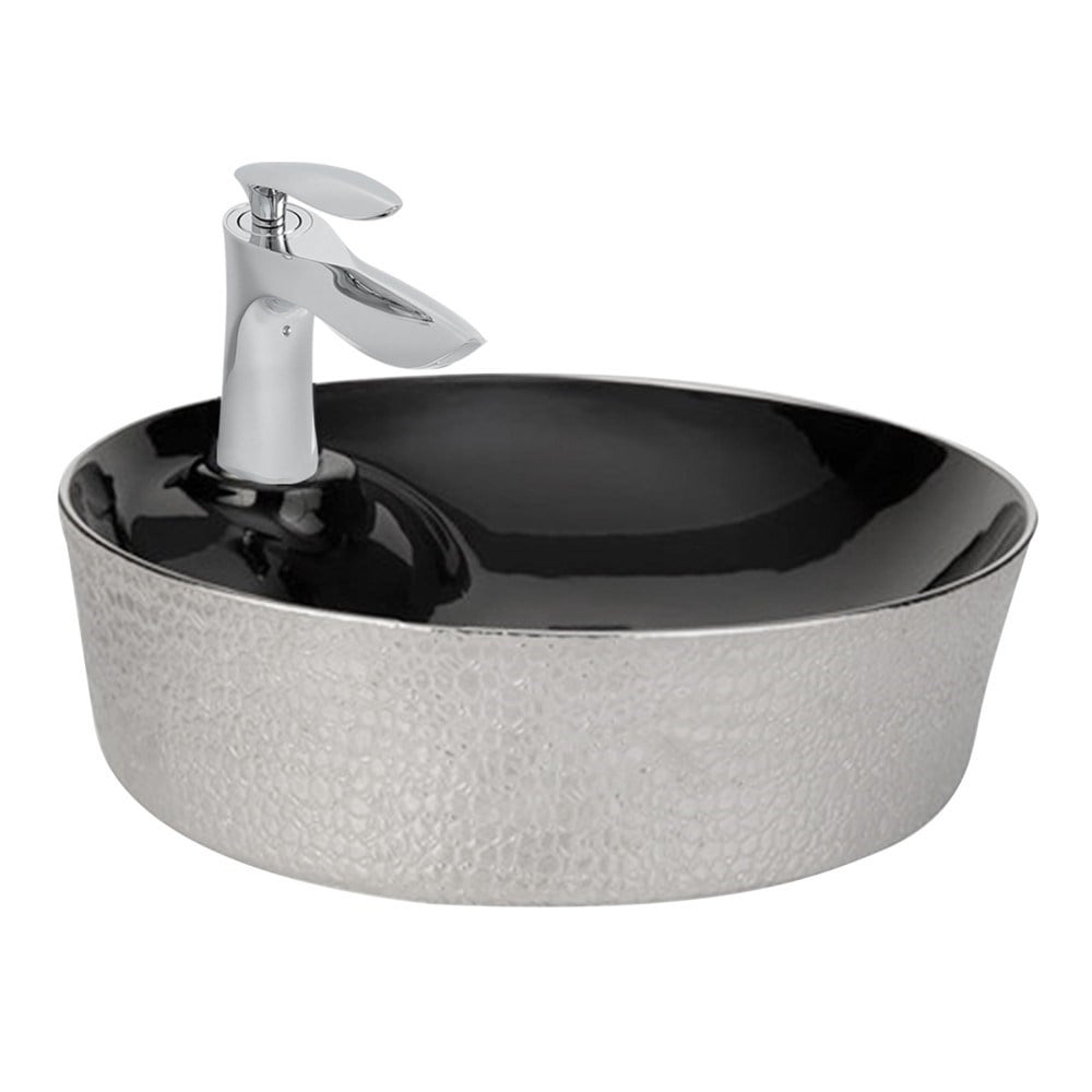 Paluci Mona Black Serisi Yuvarlak Lavabo